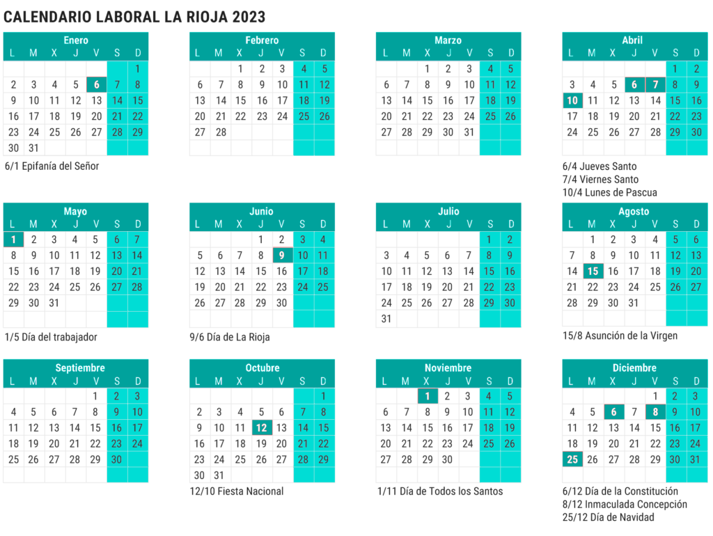 calendario laboral la rioja 2023