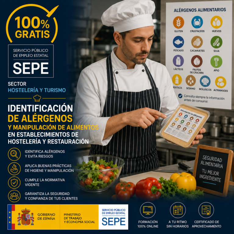 Identificación de Alérgenos y Manipulación de Alimentos en Establecimientos de Hostelería y Restauración