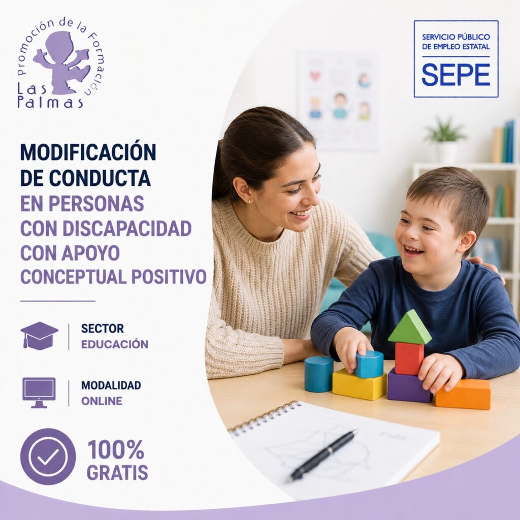 Modificación de conducta en personas con discapacidad con apoyo conceptual positivo SSCG0057 sector educación