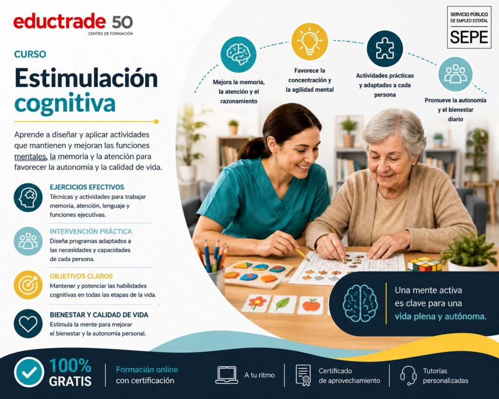 curso gratis online de Estimulación cognitiva SSCG0096 sector educación eductrade
