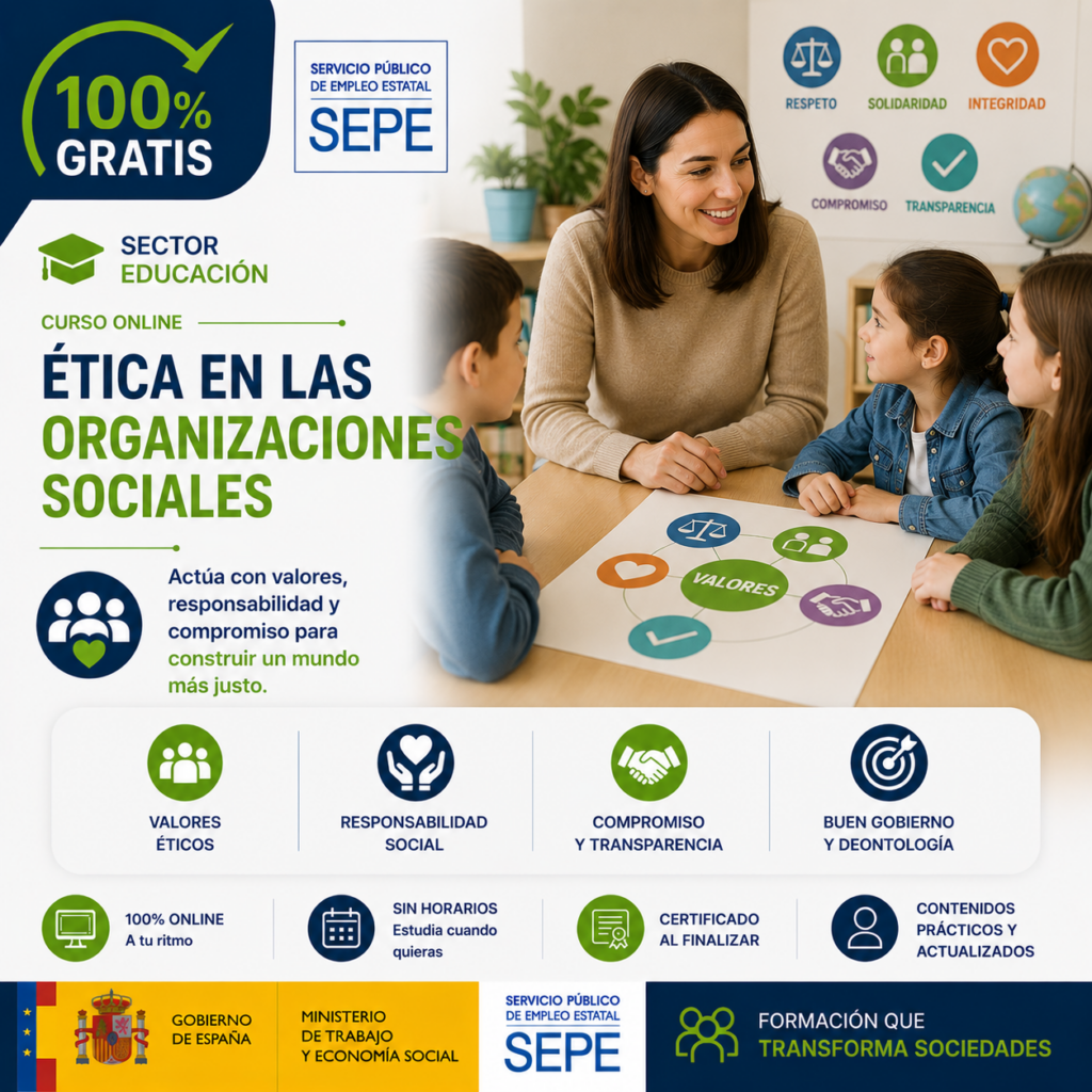 curso gratis online de Ética en las organizaciones sociales