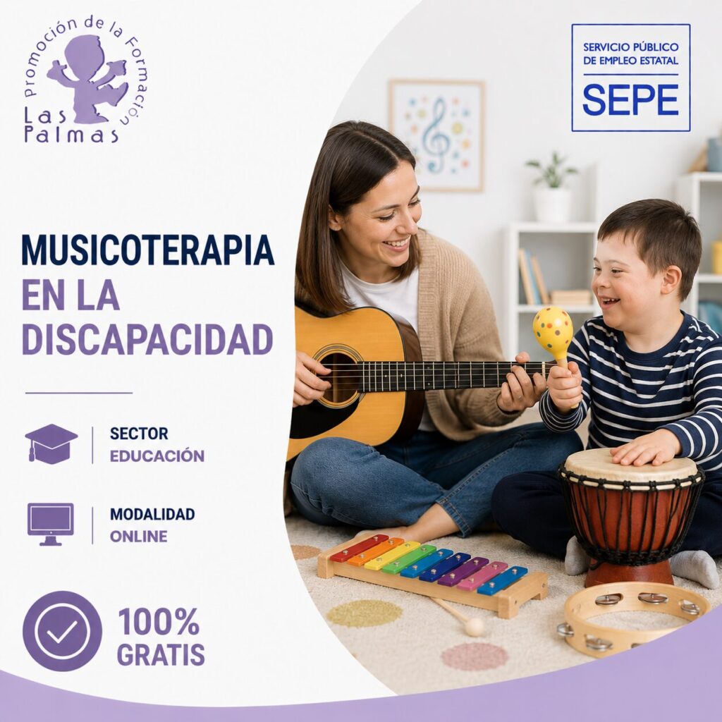curso gratis online de Musicoterapia en la discapacidad SSCG0093 sector educación