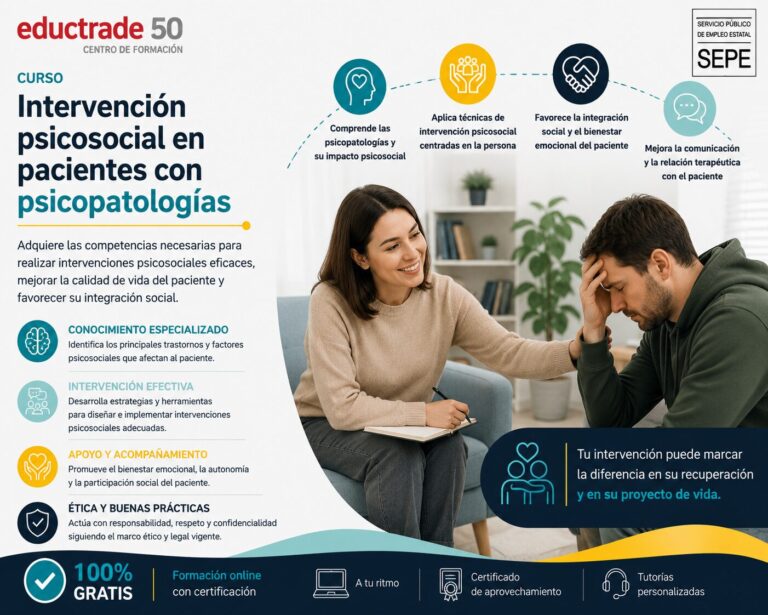 Intervención psicosocial en pacientes con psicopatologías