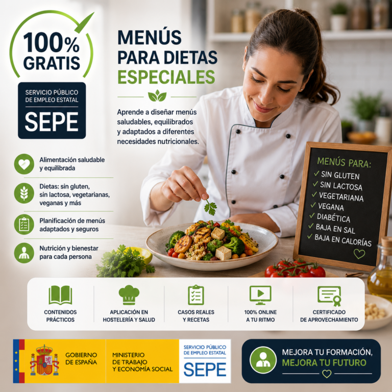 Menús para dietas especiales
