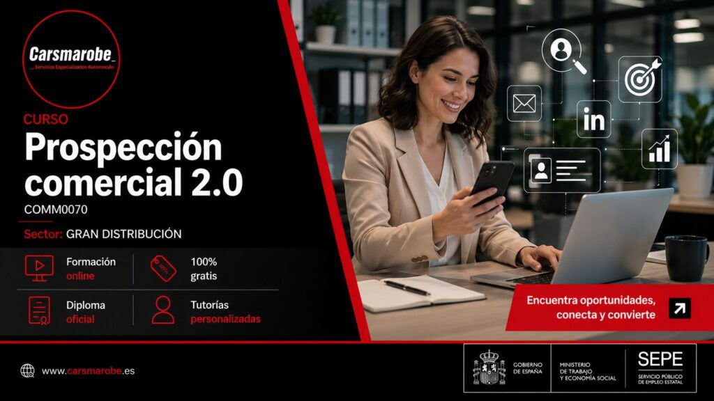 Cursos gratis online Prospección comercial 2.0 COMM0070 GRAN DISTRIBUCIÓN