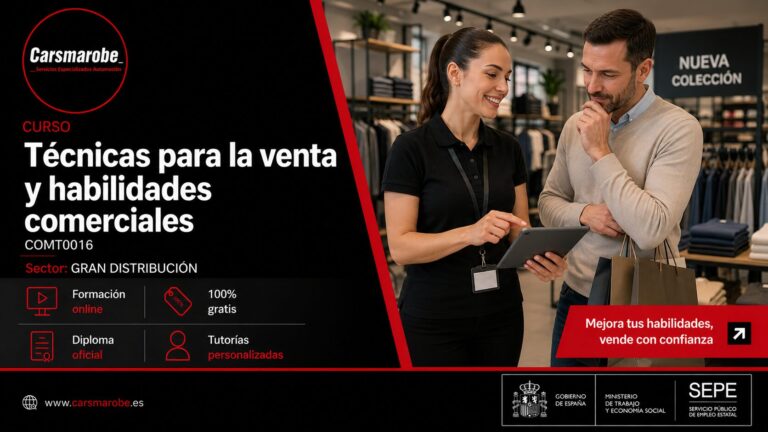 Técnicas para la venta y habilidades comerciales