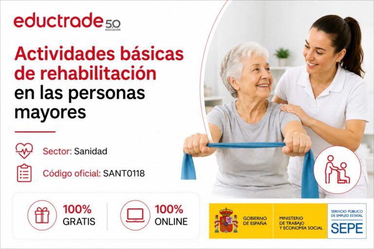 Actividades básicas de rehabilitación en las personas mayores
