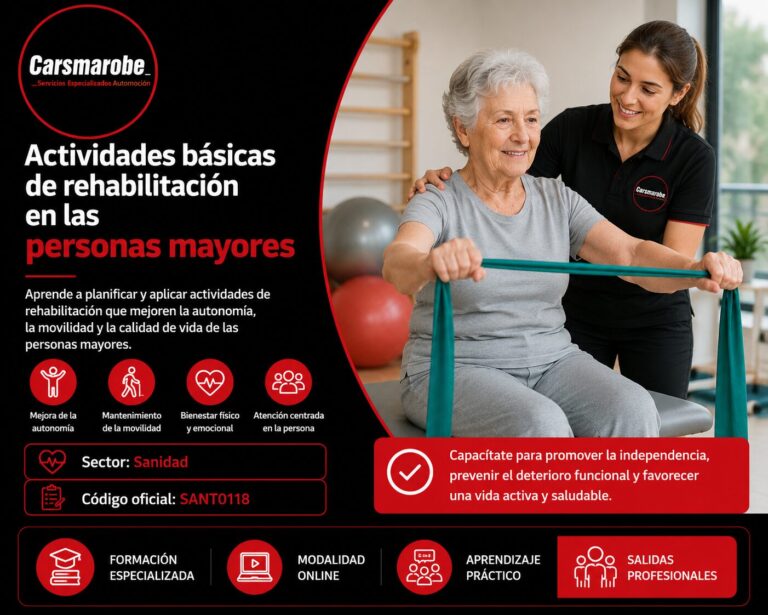 Actividades básicas de rehabilitación en las personas mayores