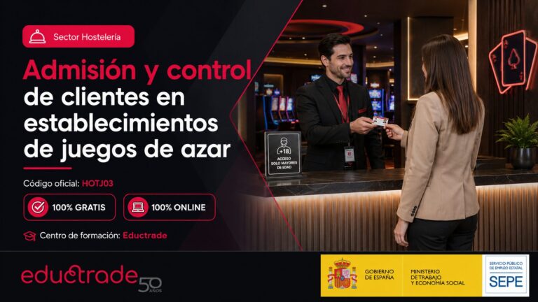 Admisión y control de clientes en establecimientos de juegos de azar