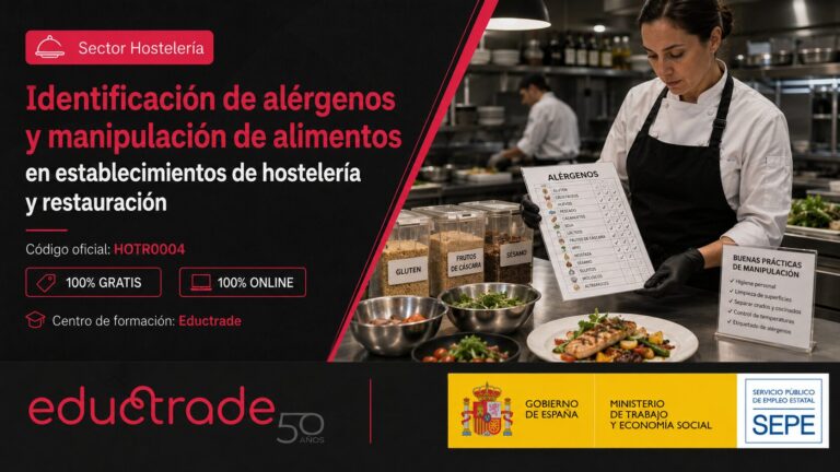 Identificación de alérgenos y manipulación de alimentos en establecimientos de hostelería y restauración