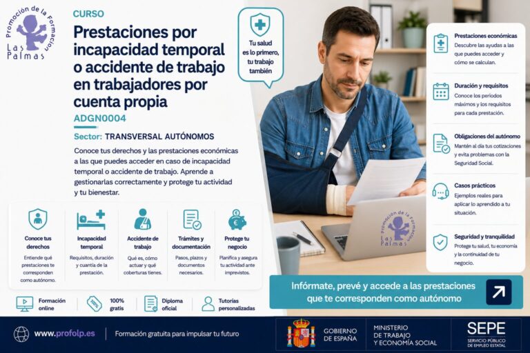 Prestaciones por incapacidad temporal o accidente de trabajo en trabajadores por cuenta propia