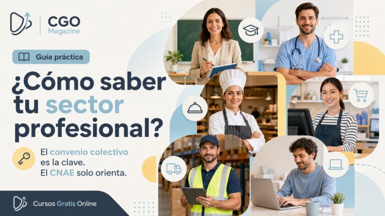 como saber tu sector profesional para hacer cursos gratis